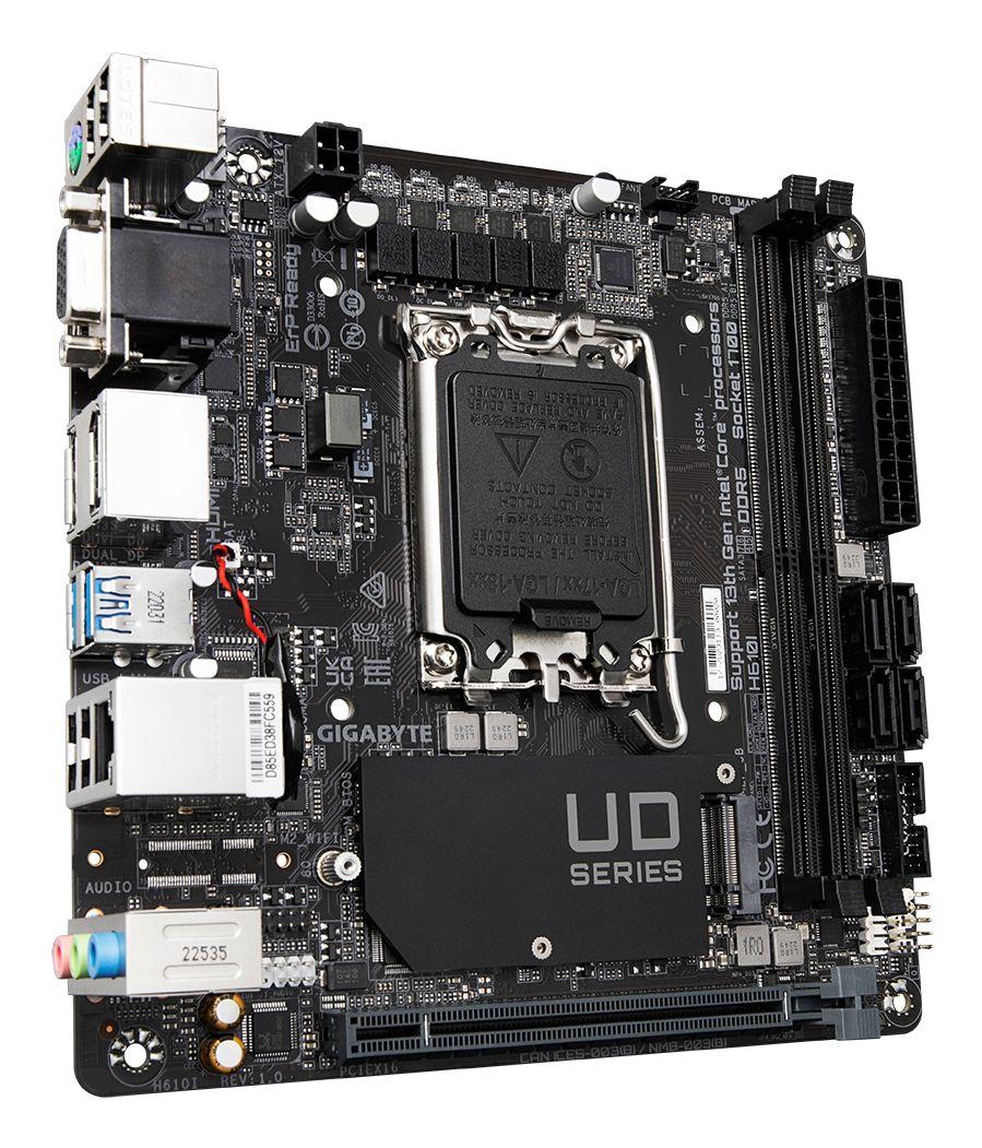 Motherboard GIGABYTE H610I (LGA 1700 - Mini-ITX - HD Graphics - Preto), miniatura 3