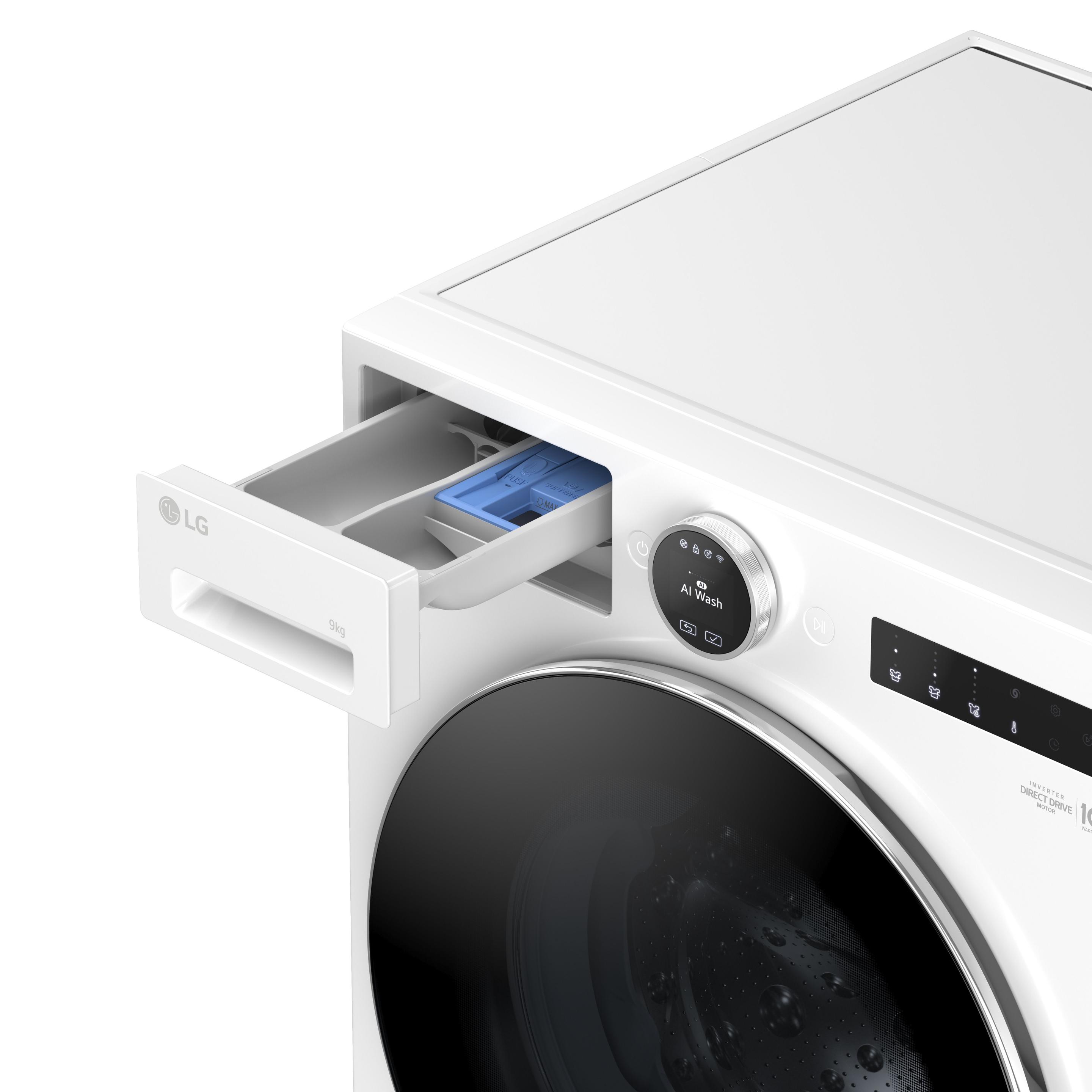 Máquina de Lavar Roupa Independente LG F4X9009TWCE (1400 RPM - B - A - Branco), miniatura 6