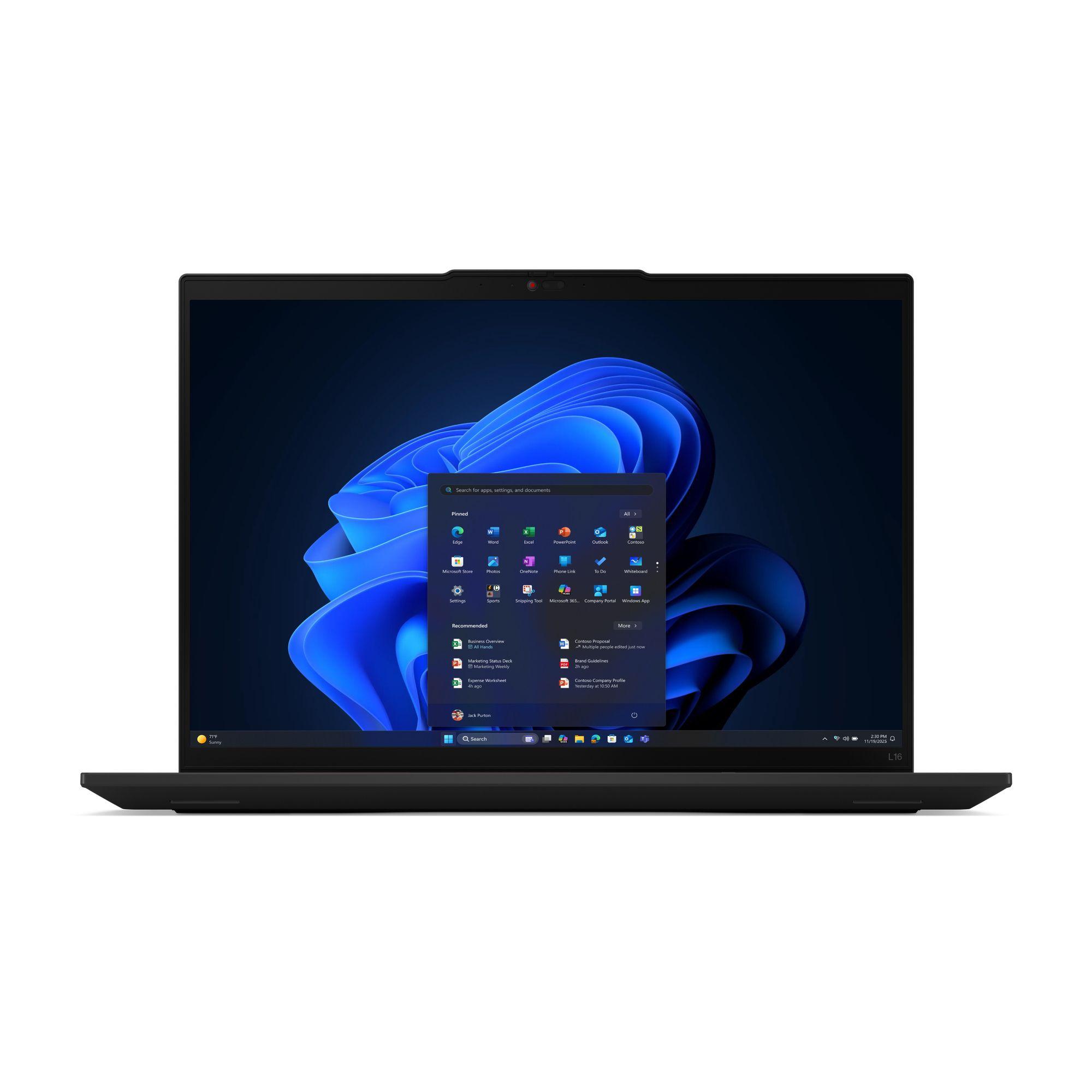 Computador Portátil LENOVO ThinkPad L16 G2 (21SA0016GE) (Core Ultra 5 225U - 16GB - 512GB SSD - 16" - Layout DE - Preto)
