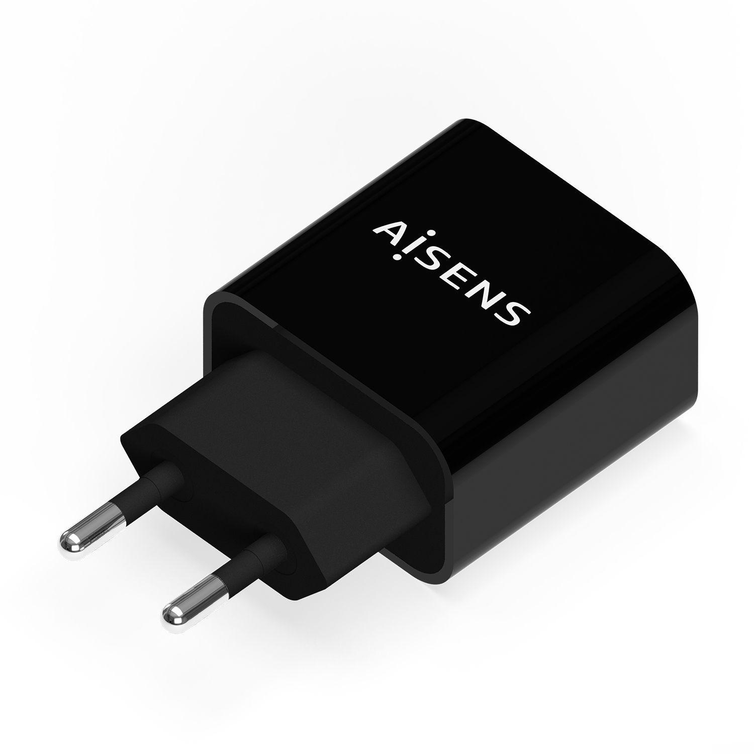Carregador USB-C de Parede AISENS A110-0538 (20 W - Preto), miniatura 2