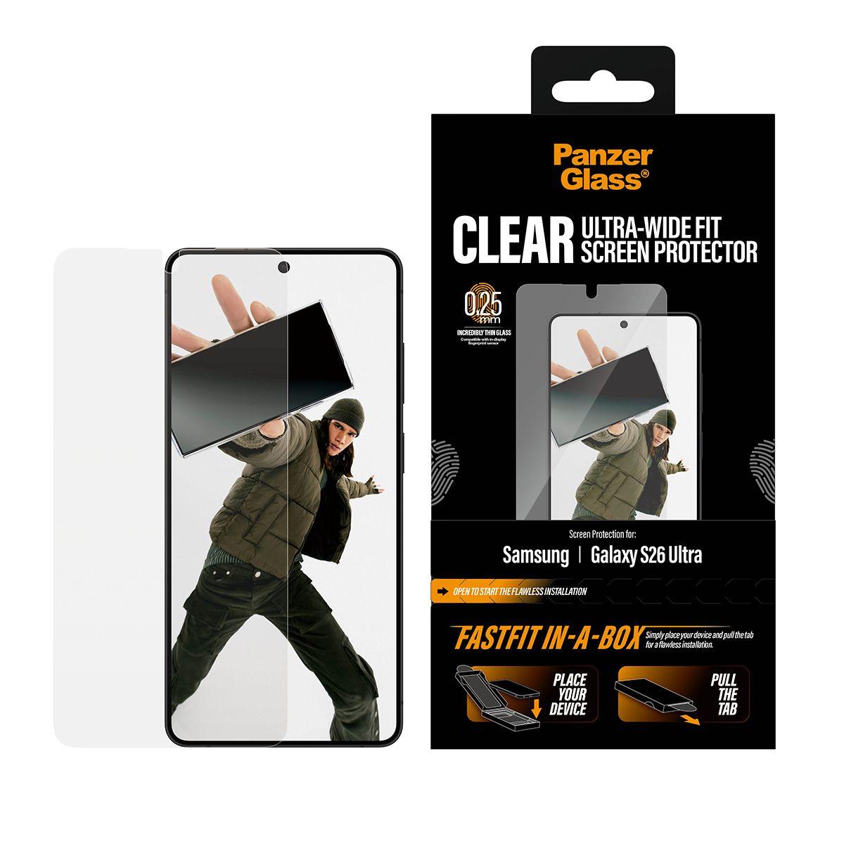 Película de Proteção de Ecrã PANZERGLASS Samsung Galaxy S26 Ultra (Samsung Galaxy S26 Ultra - Transparente) — miniatura 2