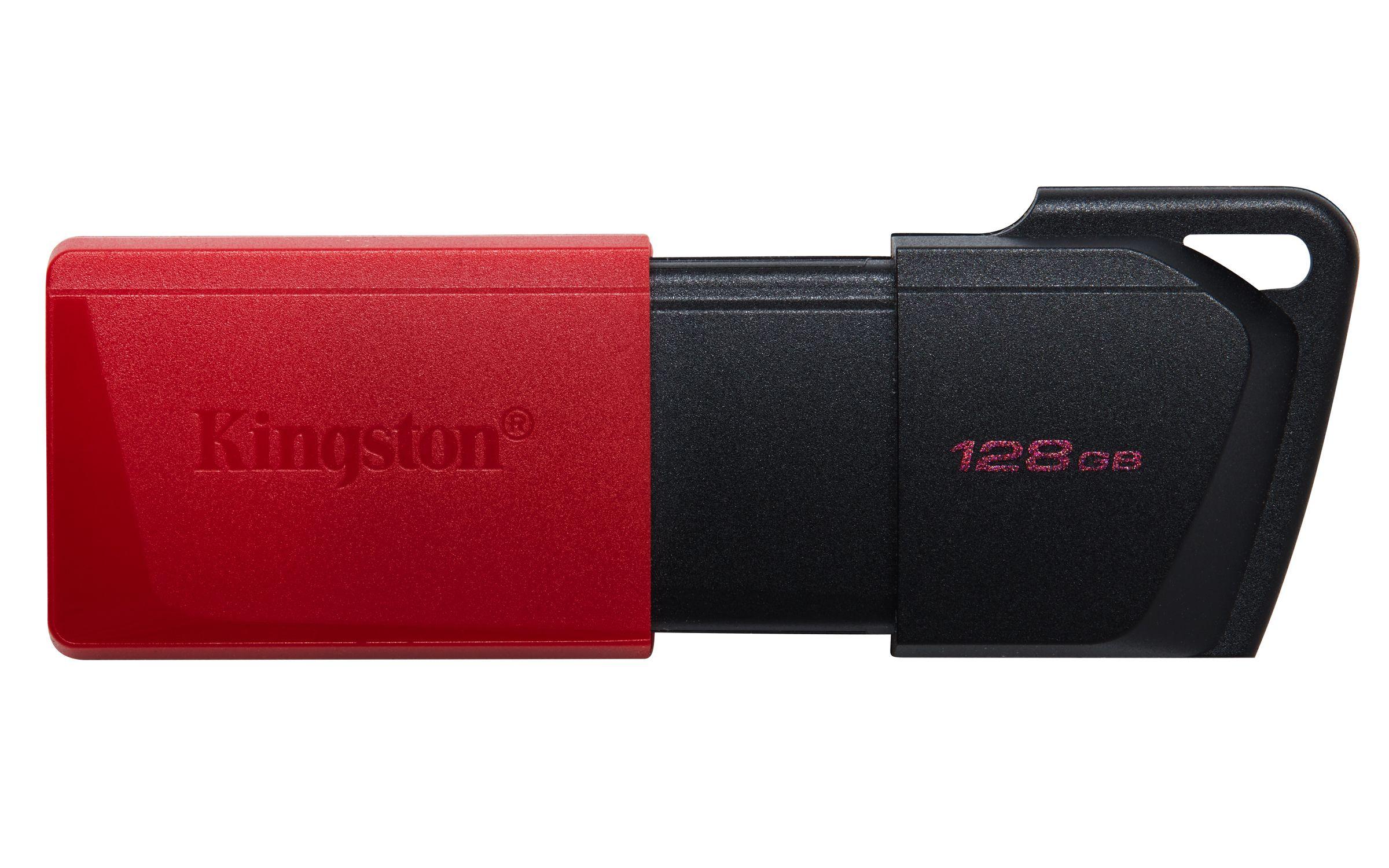 Pen USB KINGSTON DataTraveler Exodia M (128 GB - USB Type-A - 3.2 Gen 1 - Preto e Vermelho)