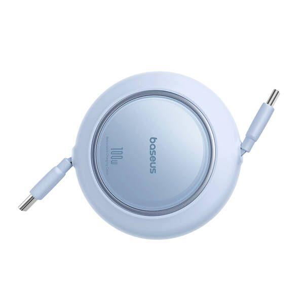Cabo USB-C BASEUS Free2Pull Mini (1 m - USB-C - Azul) — miniatura 4