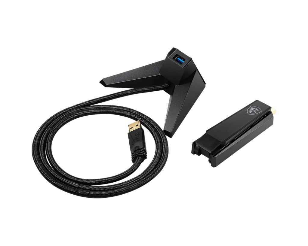 Adaptador USB Wi-Fi MSI GUAX18 (Wi-Fi 6 - 1201 Mbit/s - Dual Band - Preto), miniatura 5