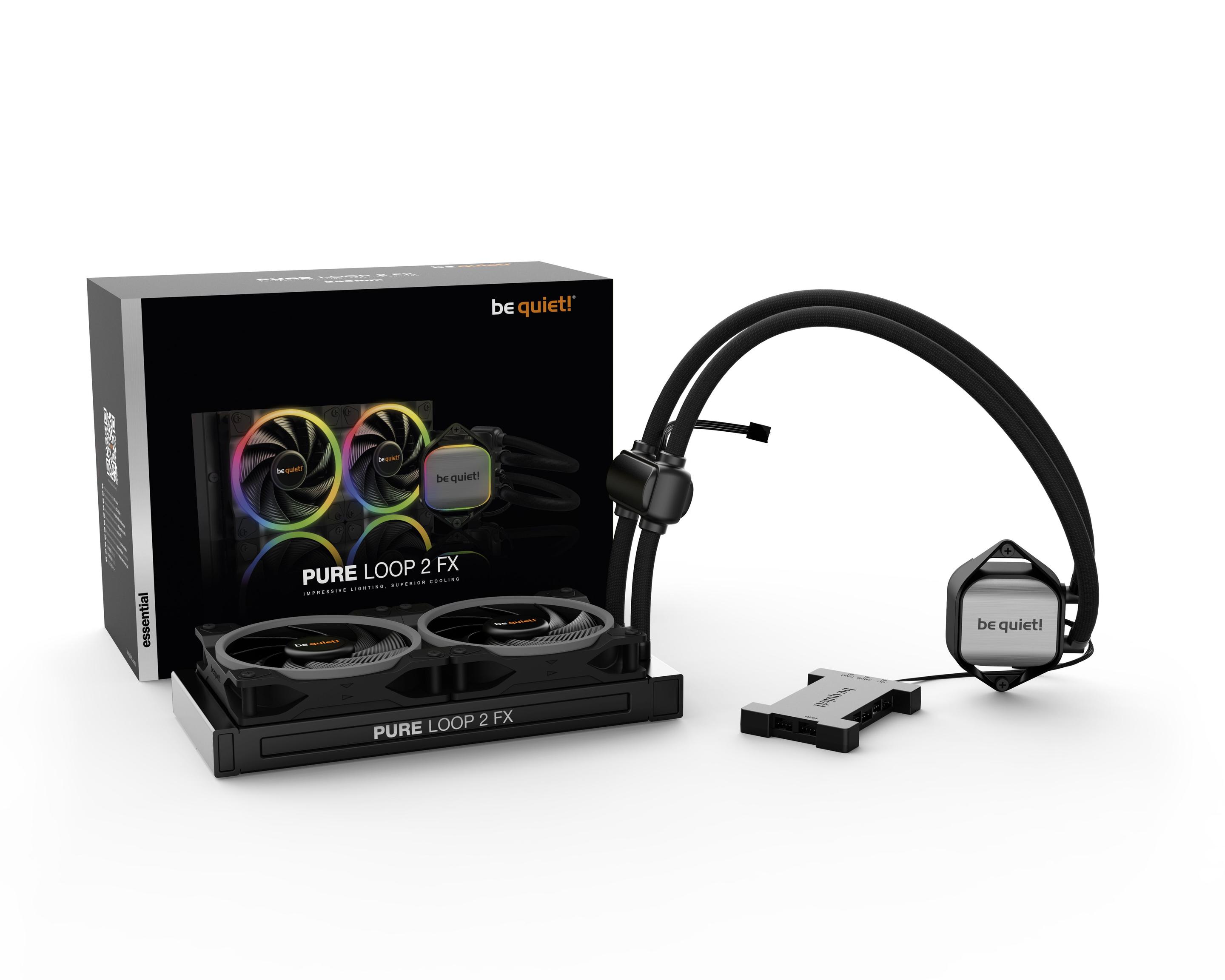 Refrigeração Líquida Tudo-em-Um BE QUIET! Pure Loop 2 FX 240mm (120 mm - 2 ventoinhas - 2500 RPM - Preto) — miniatura 4