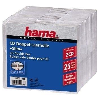 Caixa para CDs HAMA 51168 (Transparente)