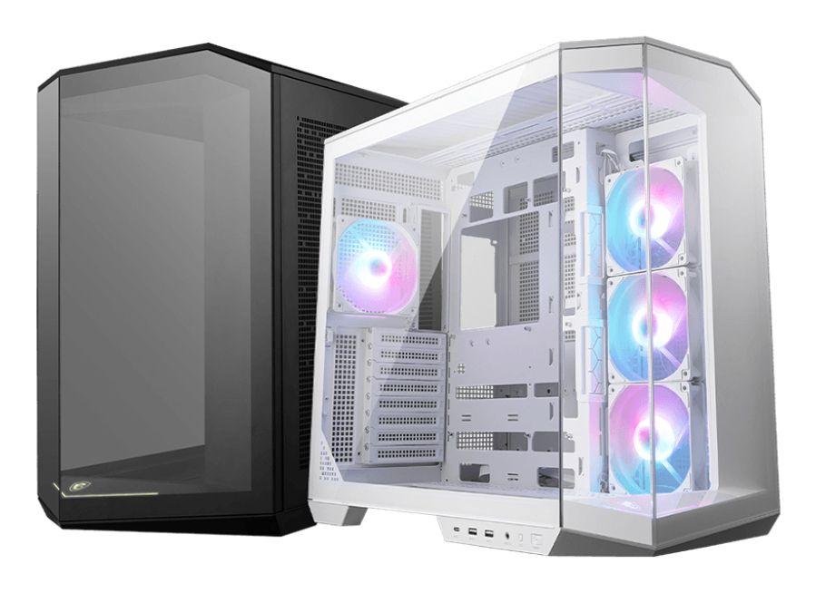 Caixa PC MSI MAG PANO 100R PZ ARGB (ATX, micro ATX, Mini-ATX - Midi Tower - ATX, micro ATX, Mini-ITX - Branco) — miniatura 3