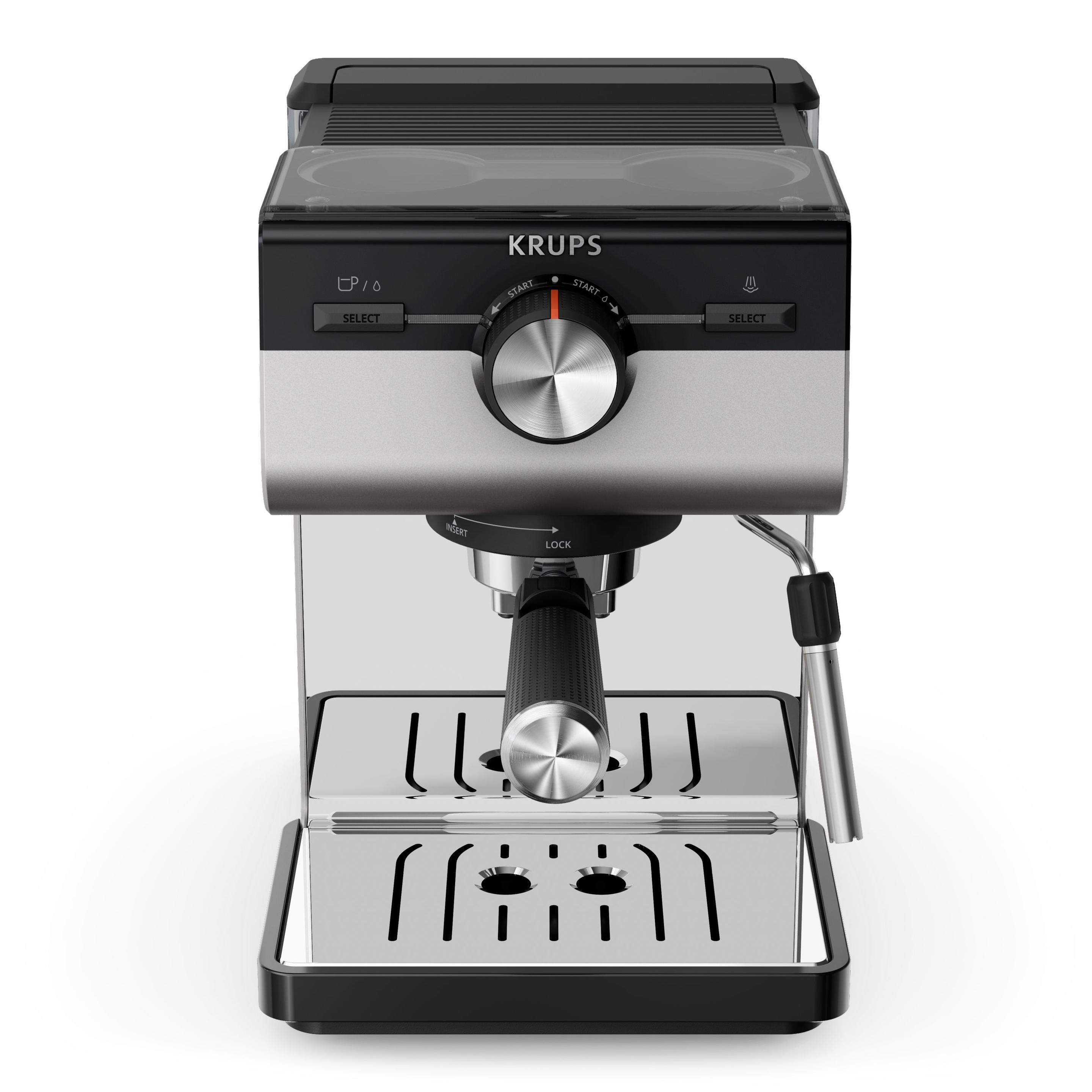 Máquina de Café Expresso KRUPS Authentic+ XP384E10 (2 l - Botões, rotativo - Altura 28,8 cm - Preto/Inox), miniatura 2