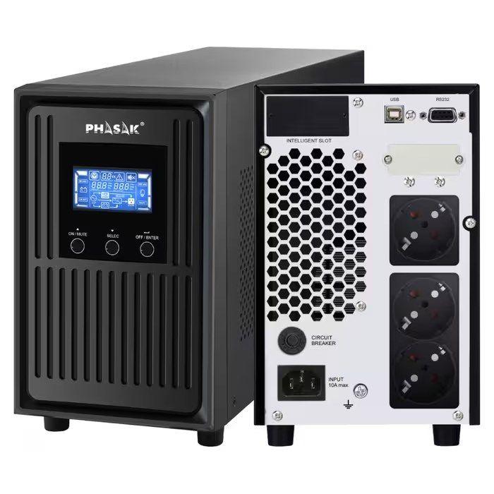 UPS Online PHASAK PH 8020 (Cabo de alimentação de energia - Bege) — miniatura 4