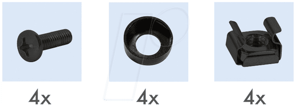 Prateleira Fixa para Armário de Rede LOGILINK SF1C40B (19" - 1U - 300 mm - Preto) — miniatura 6