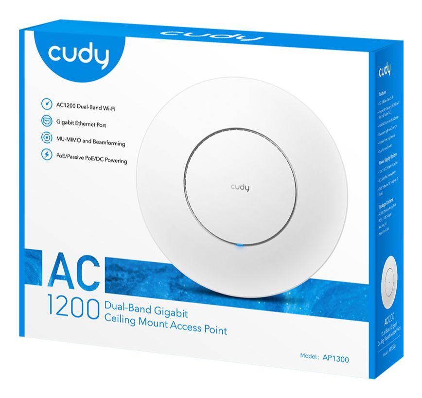 Ponto de Acesso CUDY AP1300 (1167 Mbit/s - 2,4 GHz e 5 GHz - 10/100/1000Base-T - Branco), miniatura 5