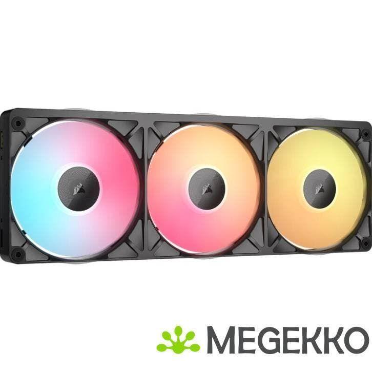 Conjunto de Ventoinhas para Caixa PC CORSAIR iCUE LINK RX360 II Unified Frame RGB (RGB - Preto) — miniatura 2