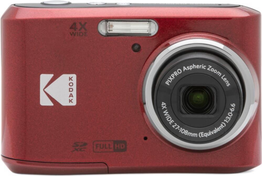 Câmara Compacta KODAK FZ45 (230 000 pixels - USB, HDMI, Wi-Fi, NFC - Vermelho)