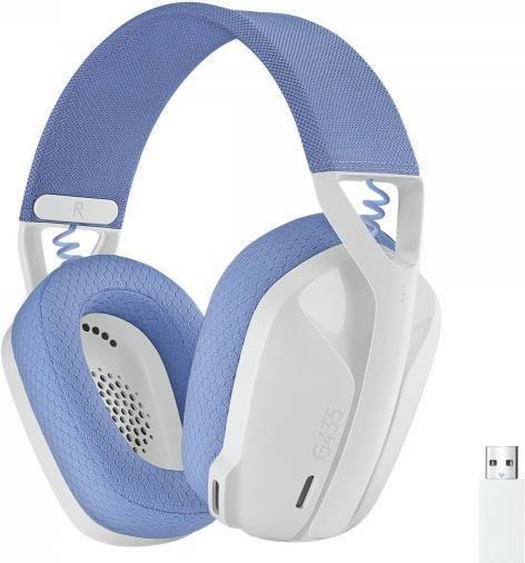 Headset Gaming LOGITECH G435 LIGHTSPEED (Binaural - Sem fios - 4 cm - Branco)