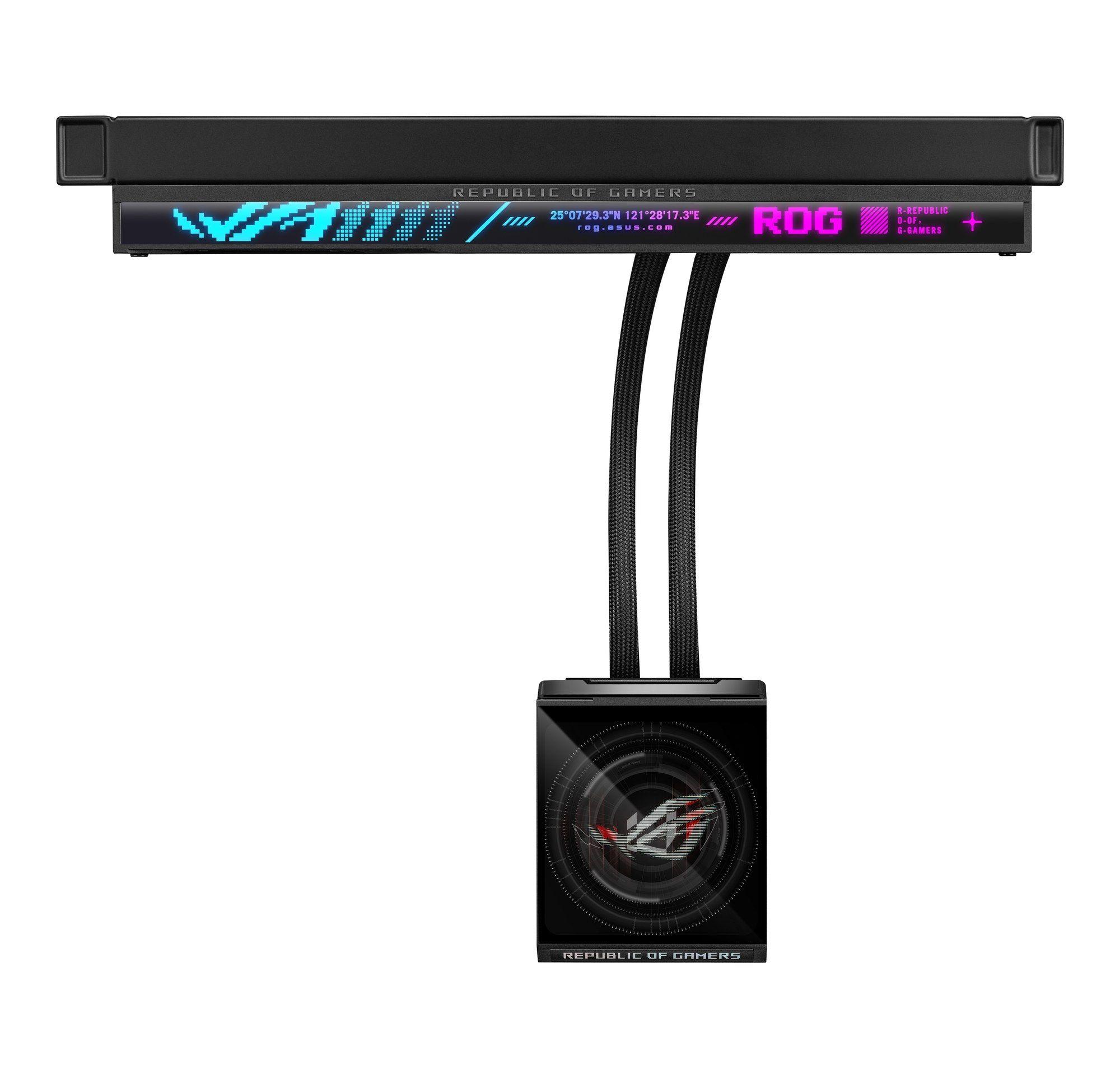Water Cooler CPU ASUS ROG STRIX SLC IV 360 ARGB LCD (AM4, AM5, LGA 1700, LGA 1851 - LGA 1851, AM4, AM5, LGA 1700 - 120 mm - Preto) — miniatura 5