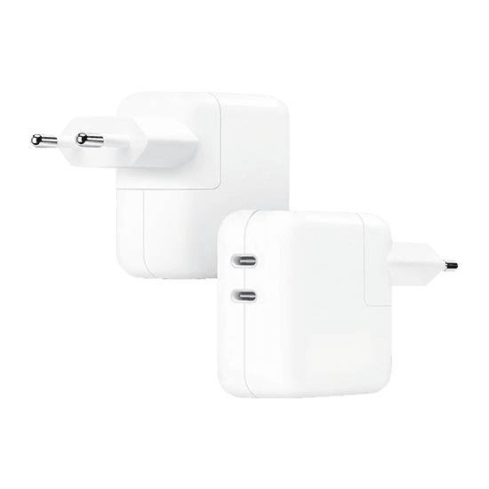 Carregador de Tomada APPLE MW2K3ZM/A (35 W - Branco)
