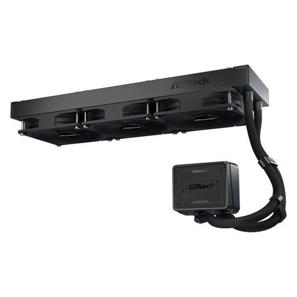 Refrigeração Líquida AIO ASROCK Challenger Pure 360 (LGA 1700, LGA 1851, AM4, AM5 - 120 mm - 1800 RPM - Preto) — miniatura 4