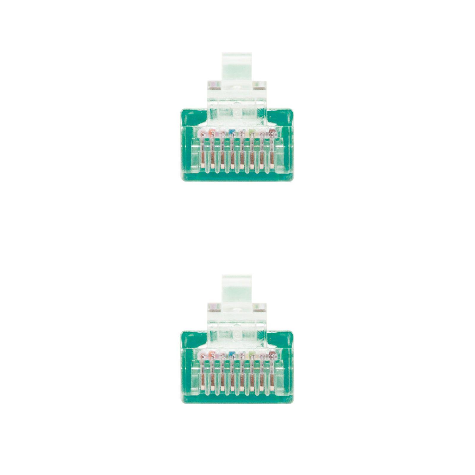Cabo de Rede NANOCABLE 10.20.0100-GR (0,5 m - Cat5e - RJ-45 - Verde) — miniatura 3