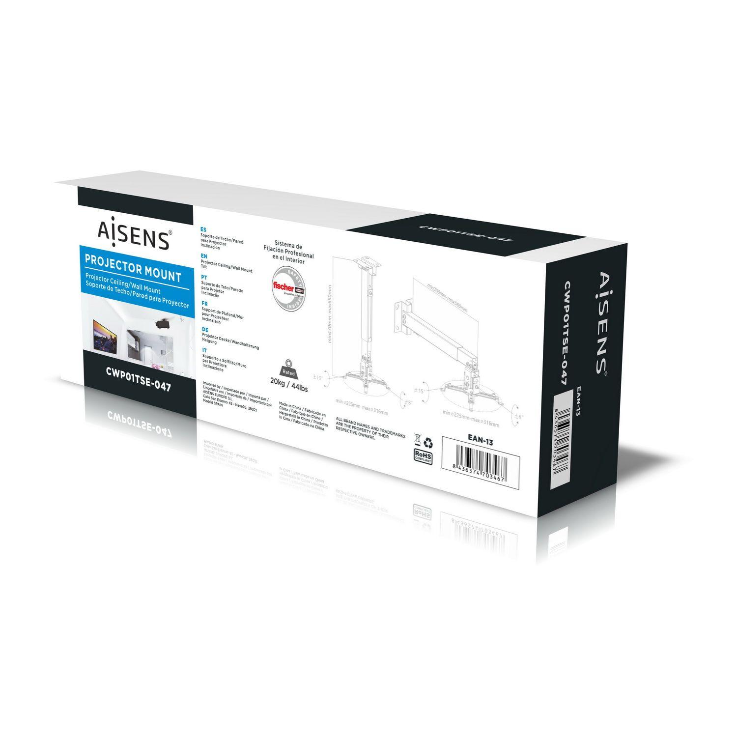 Suporte de Projetor AISENS CWP01TSE-047 (Preto) — miniatura 8