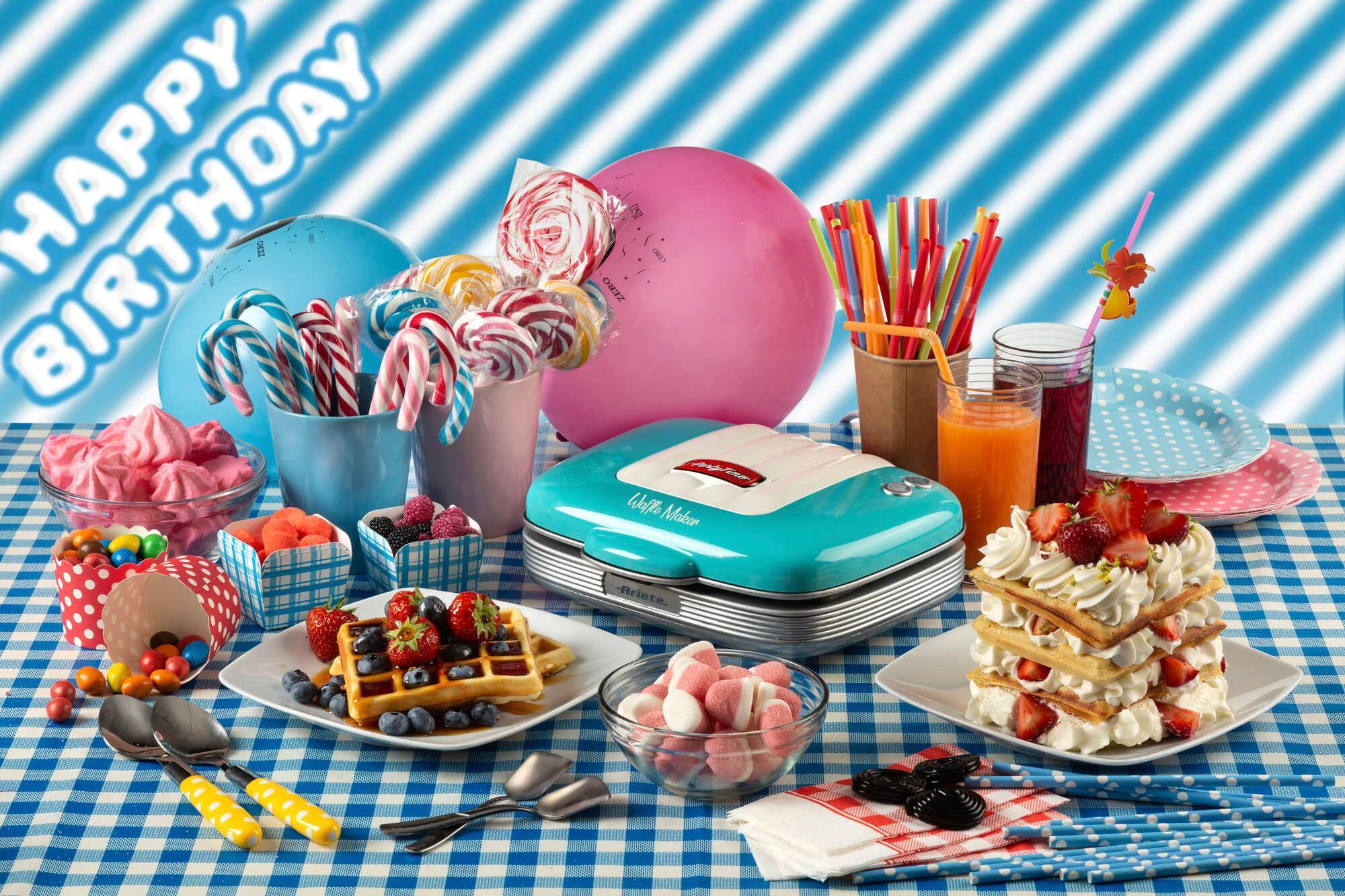 Máquina de Waffles ARIETE 1973/01 (Altura 9,5 cm - Azul Claro), miniatura 5