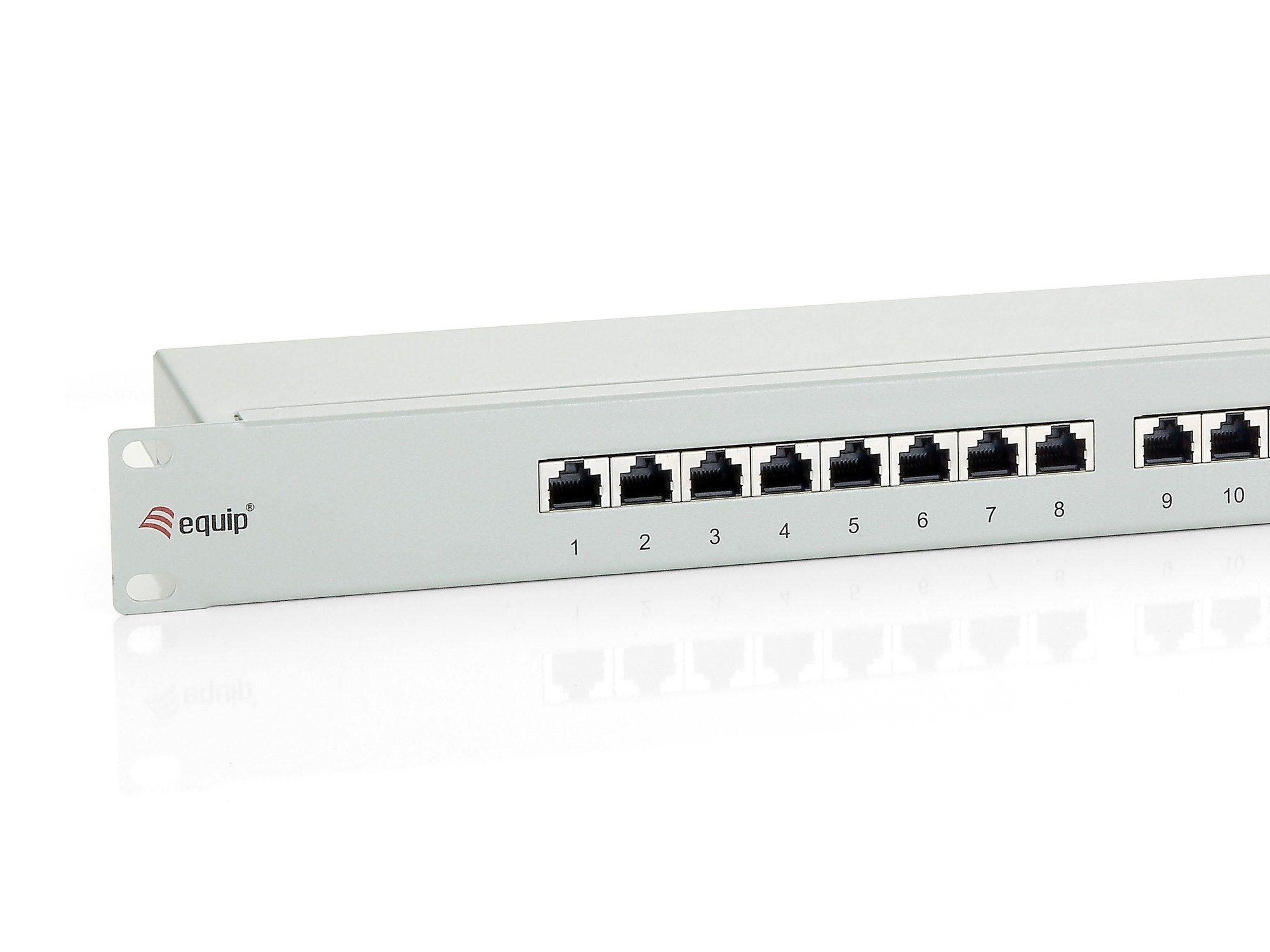 Patch Panel EQUIP 326324 (24xRJ45 - Cat6 FTP - 1U - 250 MHz - Cinzento RAL7035) — miniatura 2