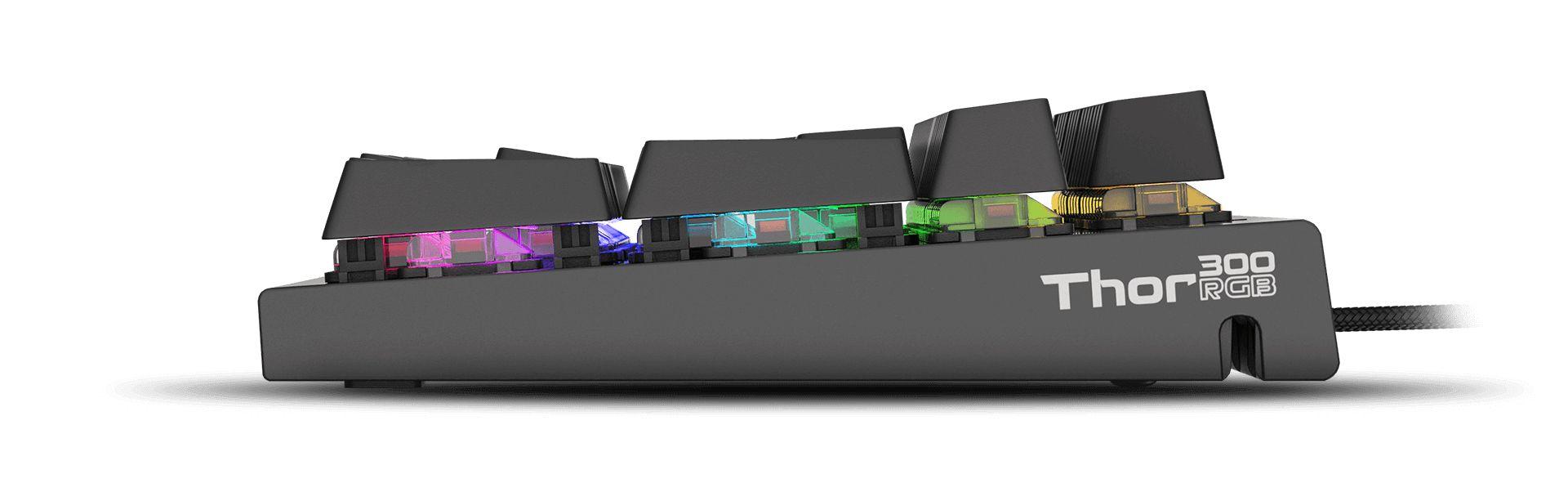 Teclado GENESIS THOR 300 (Português - Outemu RGB Red - Tamanho completo - Preto), miniatura 3