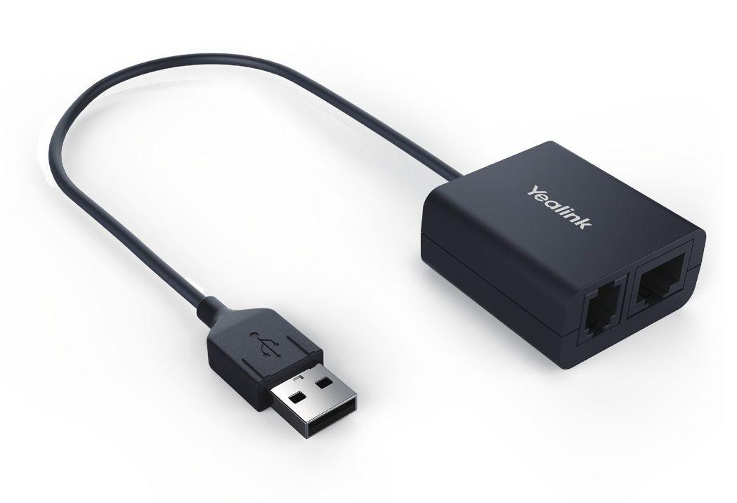 Adaptador para Headset YEALINK EHS40 (USB Type-A - USB-A - Preto)