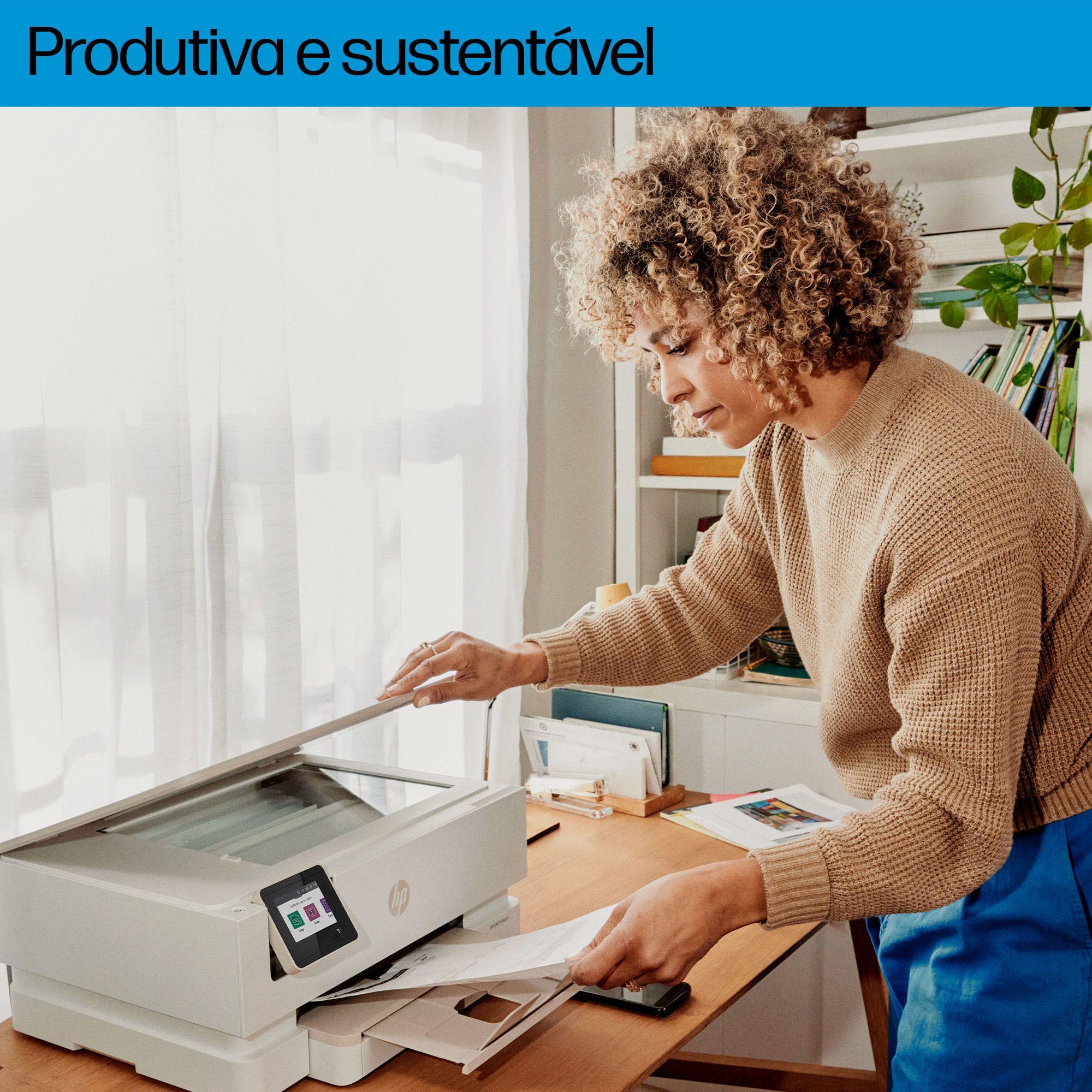 Impressora Multifunções HP ENVY Inspire 7220e (A4 - Impressão a cores - 125 folhas - Bege), miniatura 12