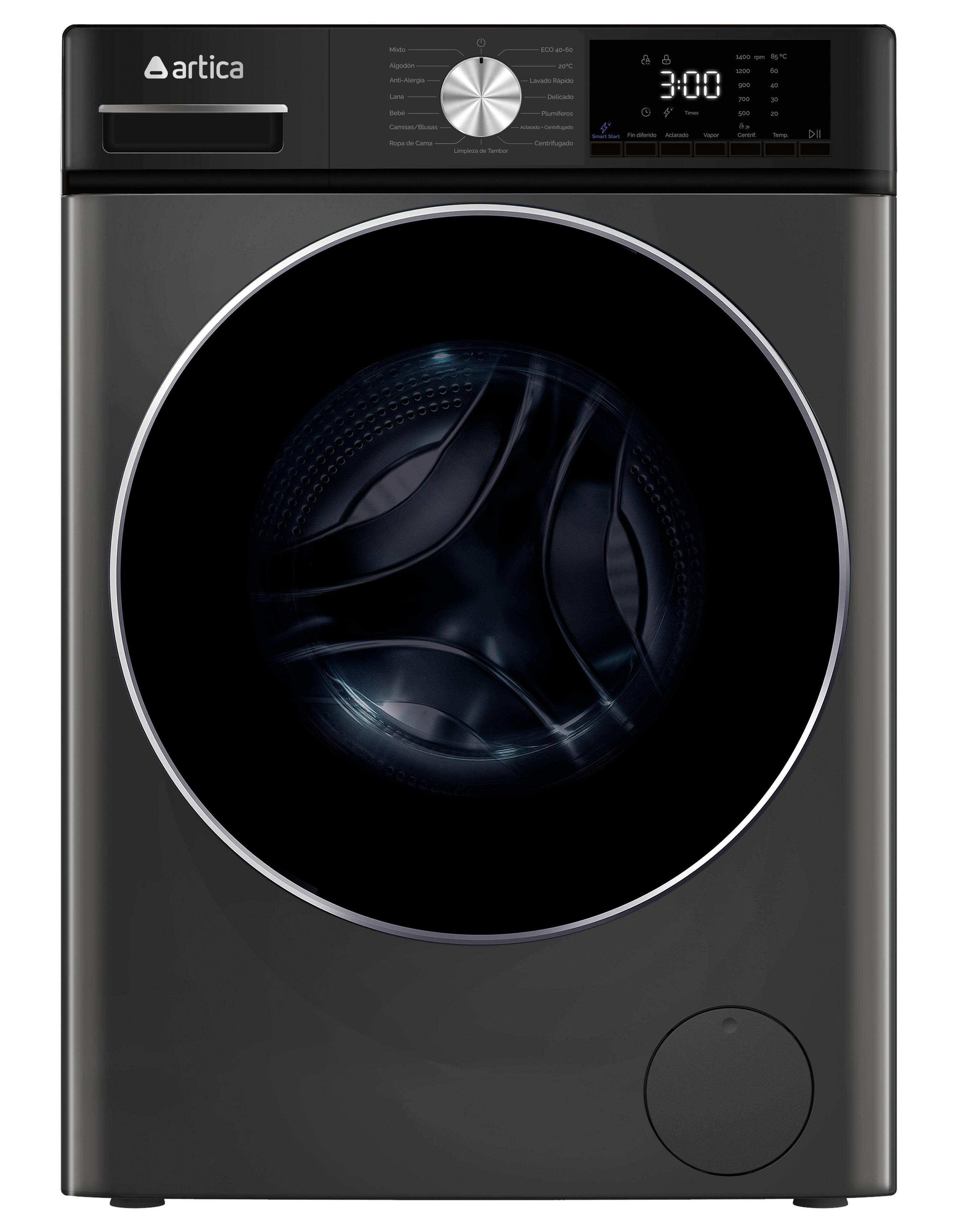 Máquina de Lavar Roupa ARTICA AL121400AFDI (1400 RPM - Altura 84,7 cm - 85 cm - Inox Escuro)