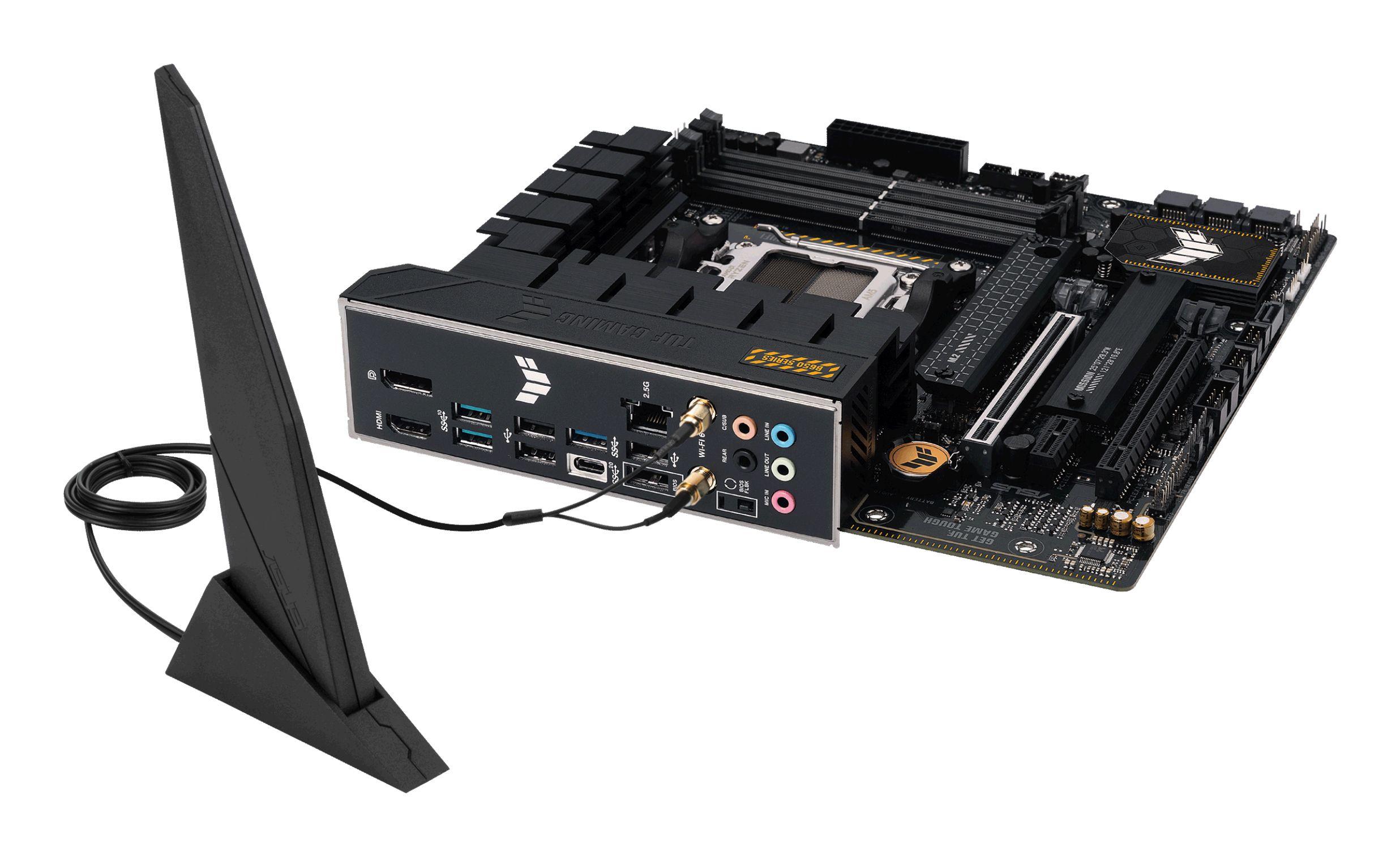Motherboard ASUS TUF GAMING B650M-PLUS WIFI (AM5 - micro ATX - Duplo canal - Preto), miniatura 8