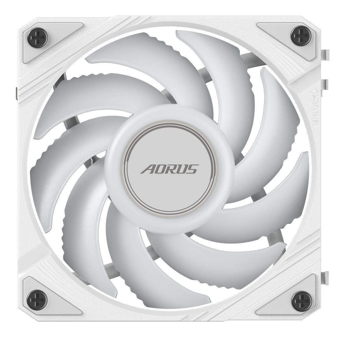 Ventoinha para Caixa de PC GIGABYTE AORUS EZ CHAIN FAN 120 ICE (Não suportado - Branco) — miniatura 5