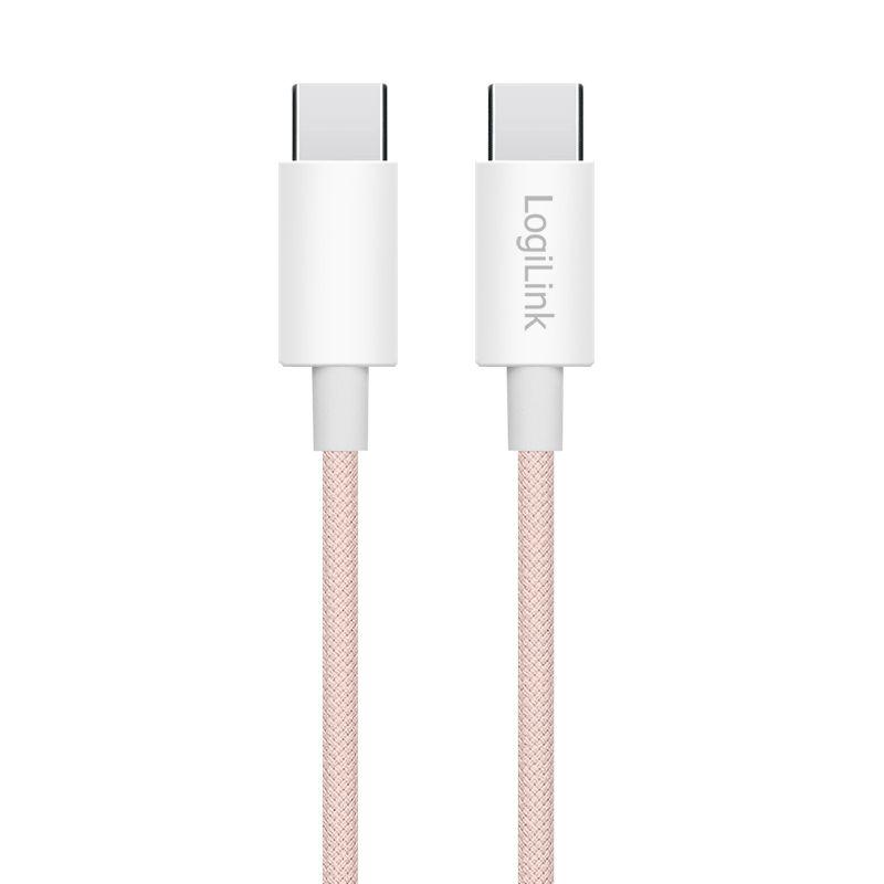 Cabo USB-C LOGILINK CU0343 (0,5 m - USB-C - Rosa) — miniatura 2