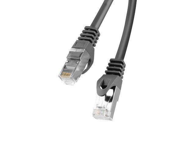 Cabo de Rede LANBERG PCF6-10CC-0100-BK (1 m - Cat.6 - RJ-45 - Preto)