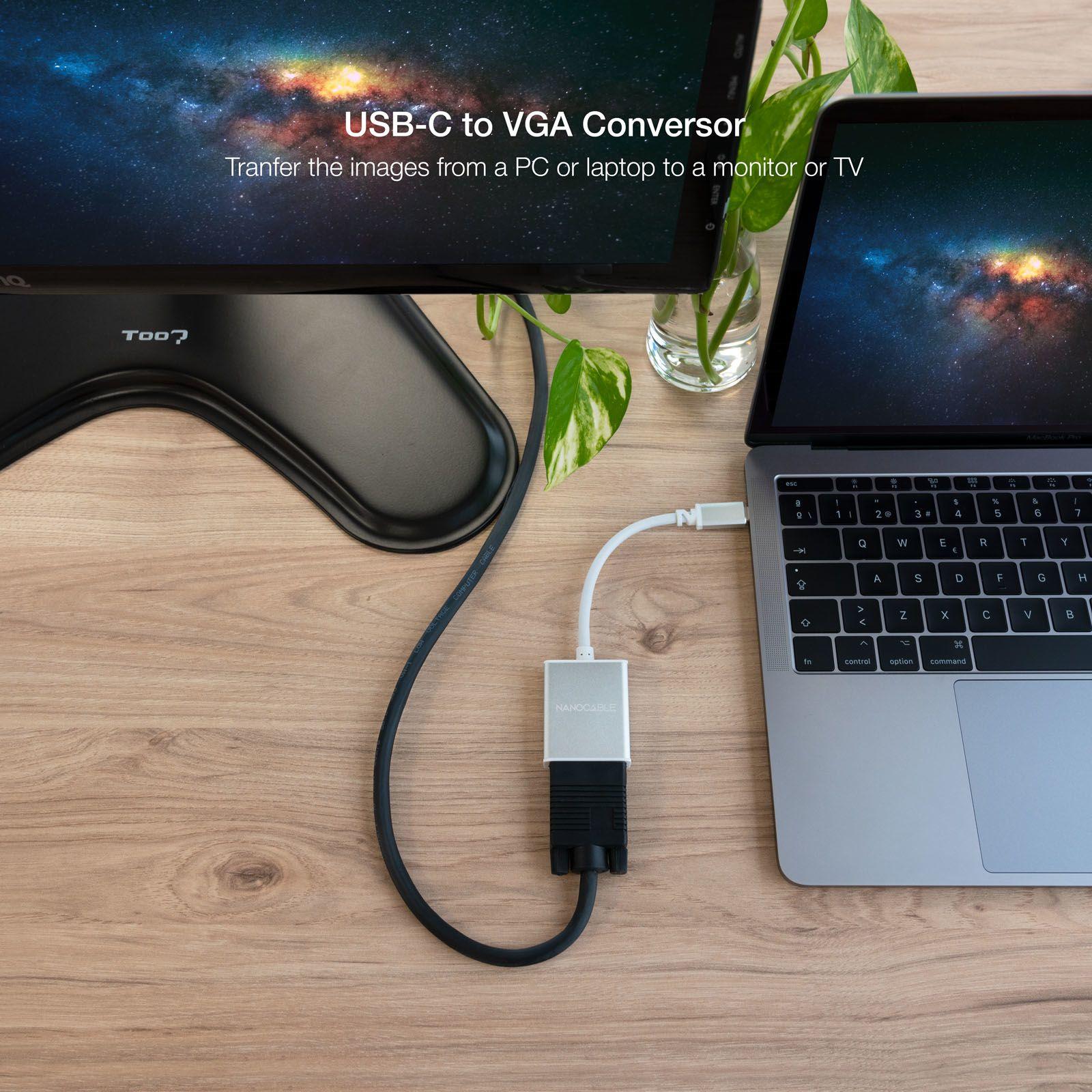 Conversor NANOCABLE 10.16.4101 (0,1 m - USB Type-C - Prateado) — miniatura 4