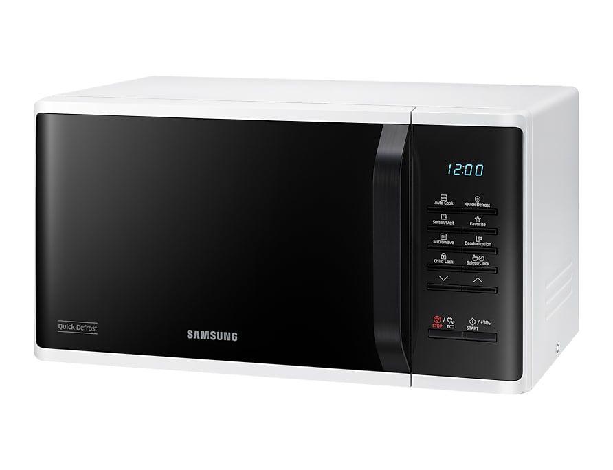 Micro-ondas SAMSUNG MS23K3513AW/EC (800 W - 23 l - Botões, rotativo - Branco/Preto), miniatura 5