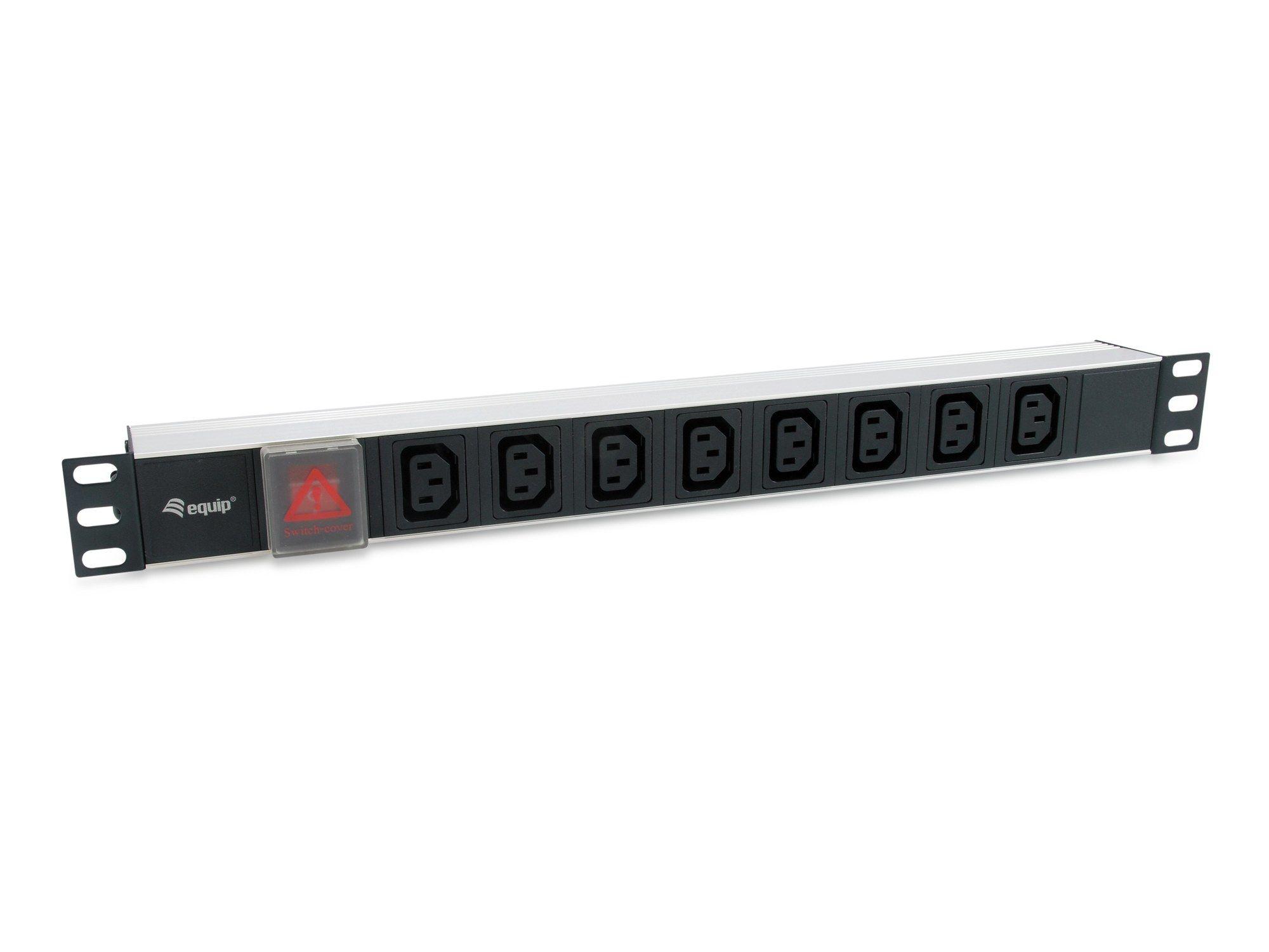 Régua de Alimentação para Rack EQUIP 333310 (19" - 1U - 8 tomadas C13 - Preto)