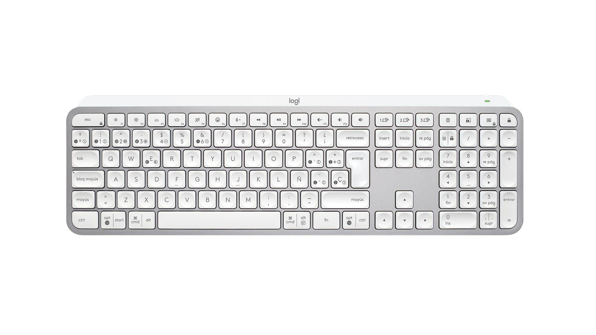 Teclado LOGITECH MX Keys S (Espanhol - Teclas tesoura - Tamanho completo - Cinzento) — miniatura 5
