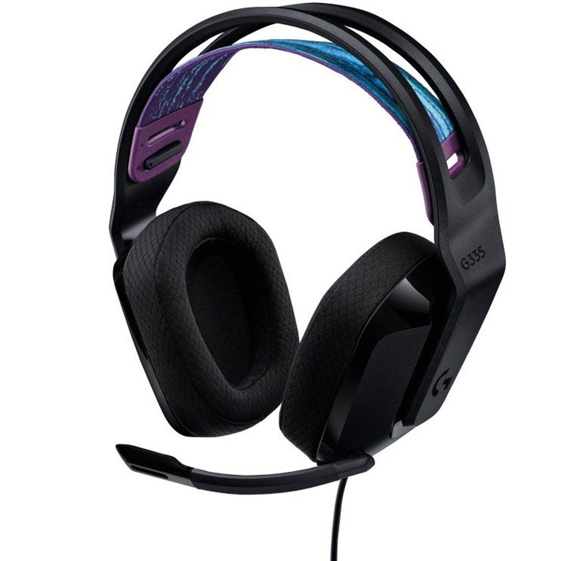 Auscultadores LOGITECH G335 (Binaural - Com fios - Circum-aural - Preto)