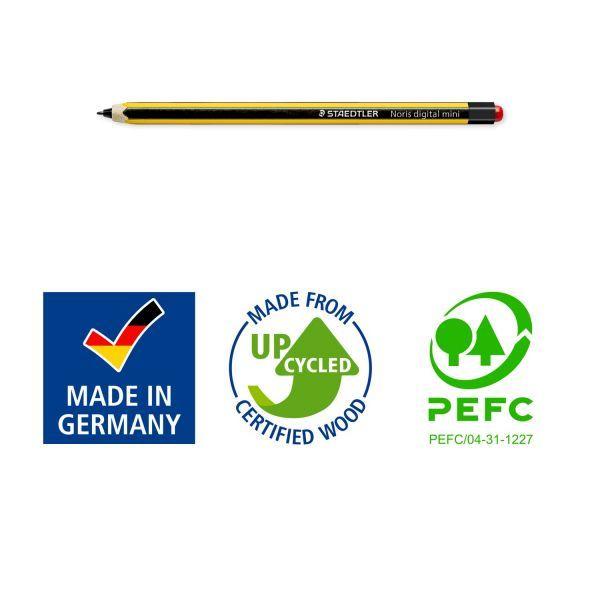 Lápis Digital STAEDTLER Noris Digital Mini 180M 22-1 (Madeira - Preto e Amarelo), miniatura 5