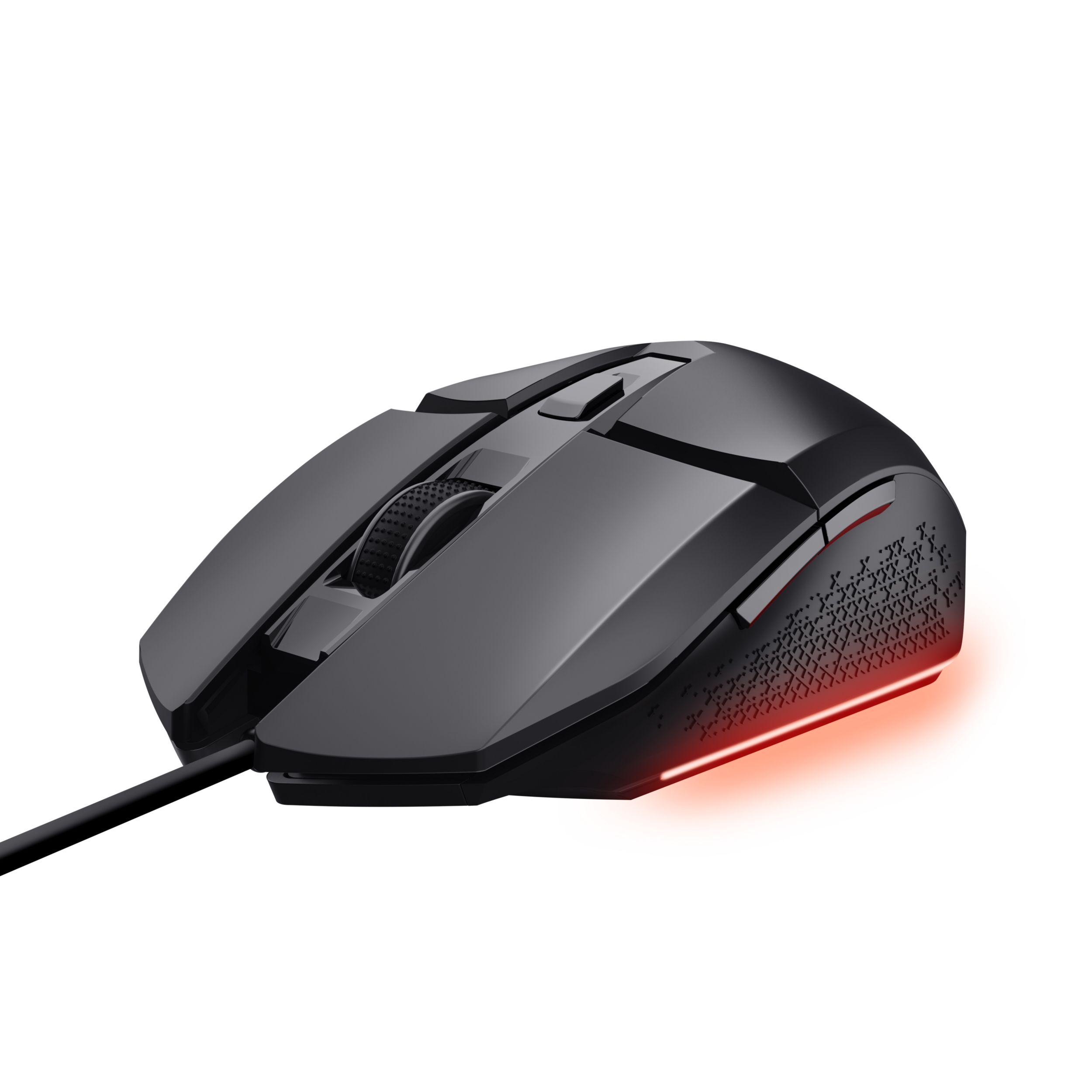 Rato TRUST GXT 109 Felox (Mão direita - 6400 DPI - Ótico - Preto)