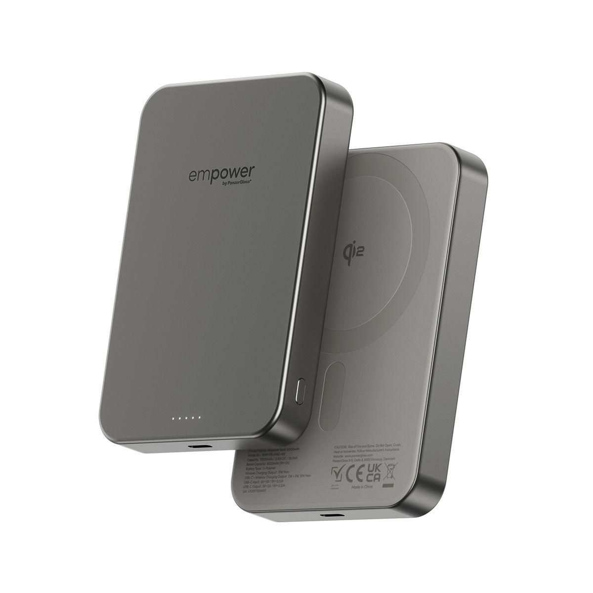 Powerbank PANZERGLASS empower™ Bank (10000 mAh - USB Type-C - Titânio)