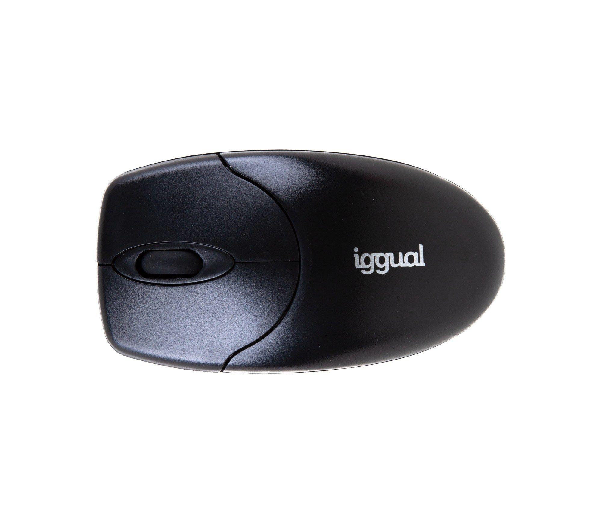 Rato IGGUAL WOM-BASIC2-1000DPI (Ambidestro - 1000 DPI - RF Wireless - Preto)