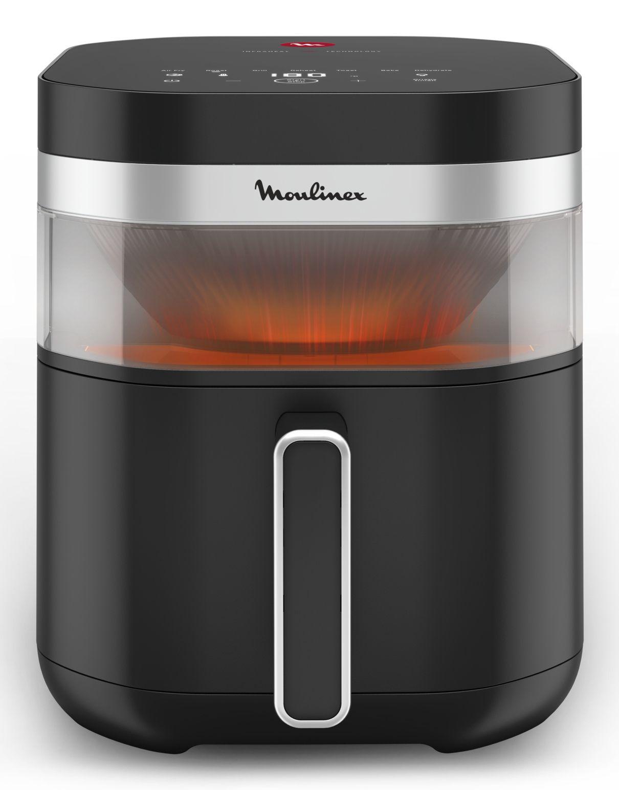 Fritadeira de Ar Quente Independente MOULINEX Easy Fry Infrared EZ8328E0 (2180 W - 230 °C - 70 °C - Preto)