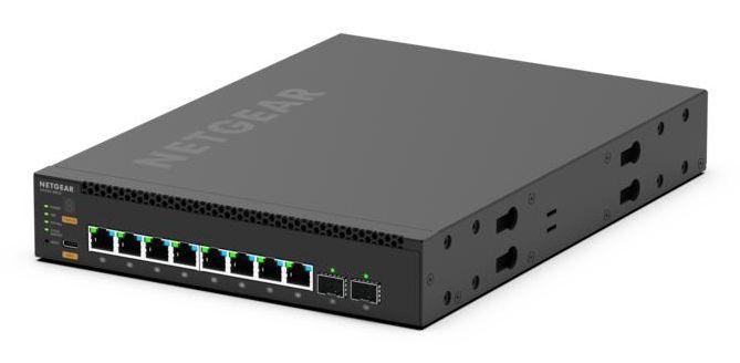 Switch Gerido L3 NETGEAR M4350-8M2V (2.5G Ethernet - 32 MB - 140 Gbit/s - Preto) — miniatura 2