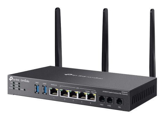 Gateway/Router DSL TP-LINK Omada DR3650v(EU) (2402 Mbit/s - Dual-band - Gigabit Ethernet - Preto) — miniatura 2