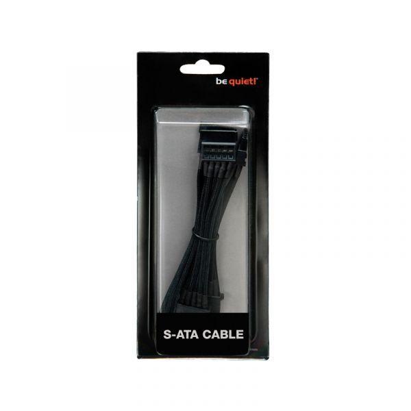Cabo SATA de Alimentação BE QUIET BC025 (2x SATA 15 pinos - 70 cm - Preto) — miniatura 2