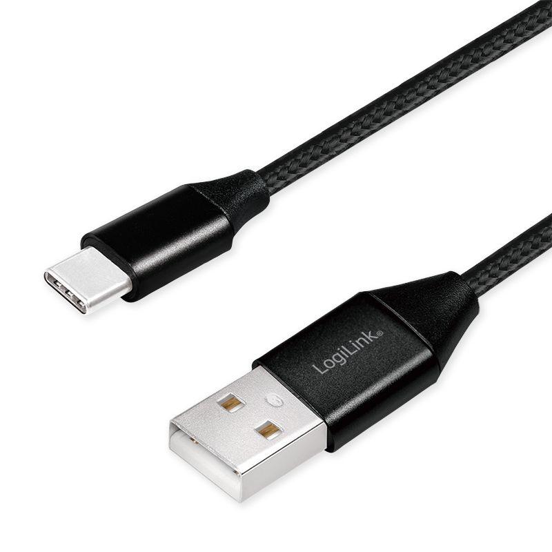 Cabo USB LOGILINK CU0139 (0,3 m - USB-A - USB-C - Preto) — miniatura 3
