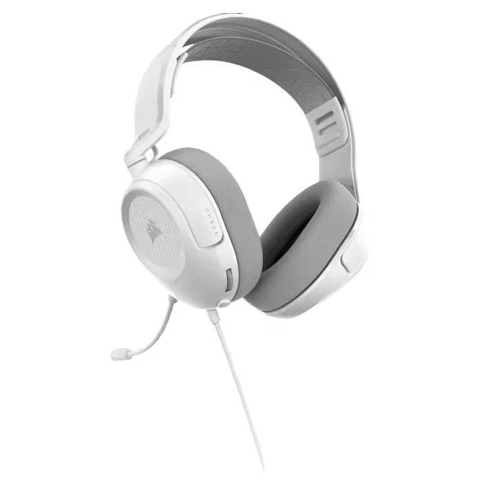 Headset Gaming CORSAIR HS35 v3 (Binaural - Com fios - Circum-aural - Branco) — miniatura 3