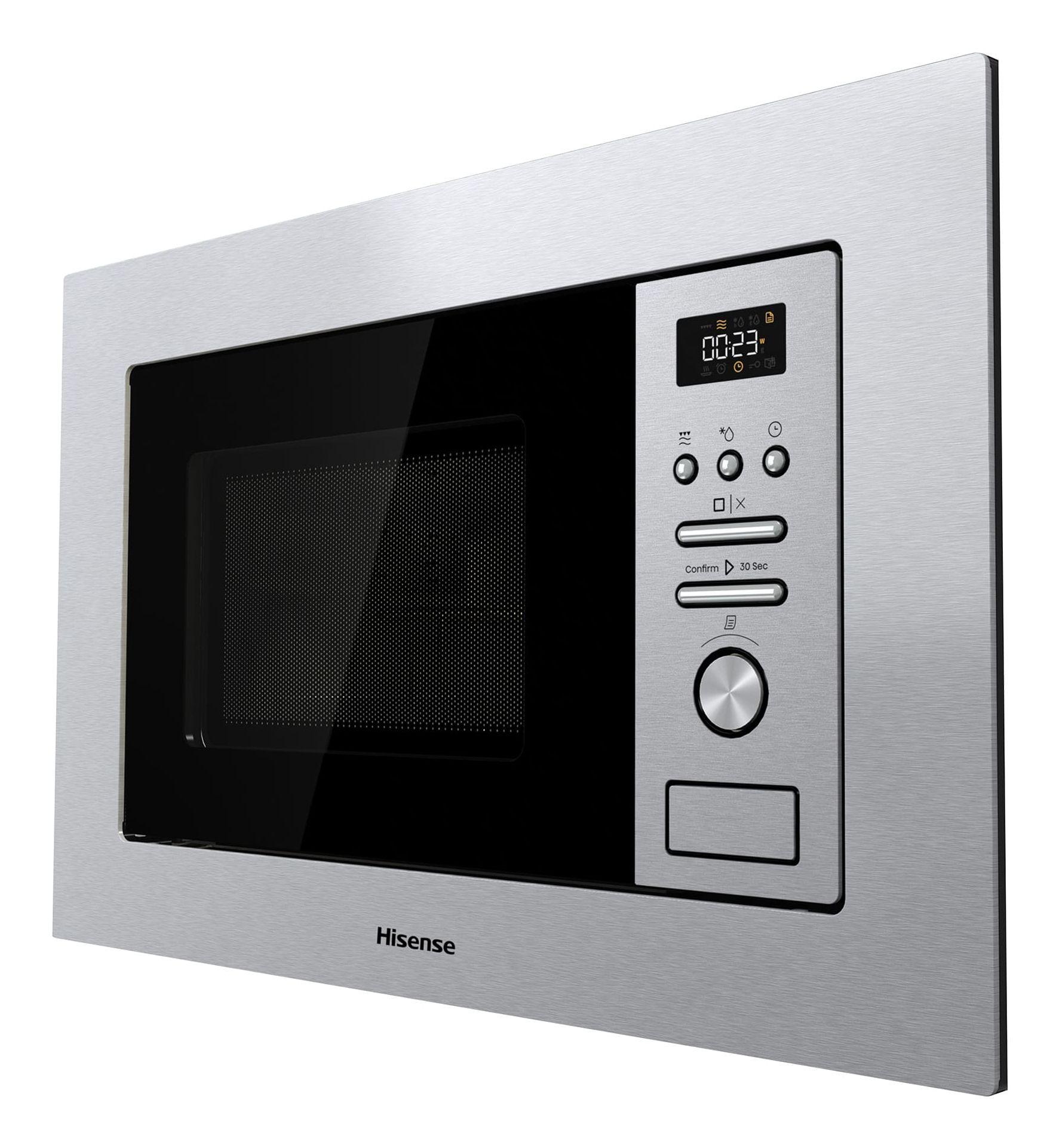 Micro-ondas de Encastre HISENSE BIM320G41X (800 W - 1000 W - 20 l - Aço inoxidável), miniatura 3