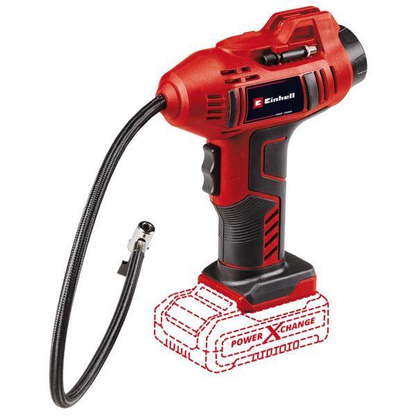 Compressor de Ar para Automóvel EINHELL CE-CC 18 Li solo (0 W - 18 V - Bateria - Preto e Vermelho)